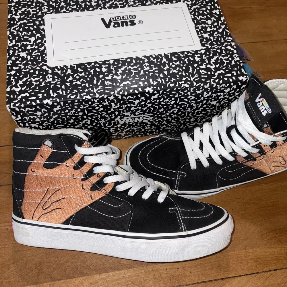 Vans Vault x Imran Potato UA Sk8-Hi VR3 LX Black Hand Rare Men's Size US 8M